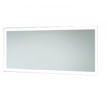 Miroir Reflet Luz 140x65cm (horizontal ou vertical) avec éclairage LED 17W & antibuée 2x50W - SANIJURA Réf. 904013
