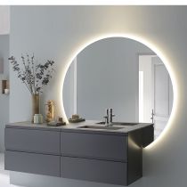 Miroir Reflet ORBE droite 140cm rétro-éclairé 24W - SANIJURA Réf. 905020