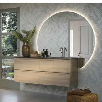 Miroir Reflet ORBE droite 140cm rétro-éclairé 24W - SANIJURA Réf. 905020