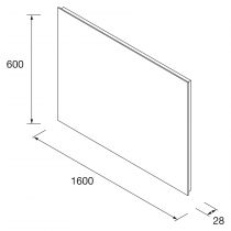 Miroir Reflexo 160x60cm (horizontal ou vertical) led 17,28W - SALGAR Réf. 91116