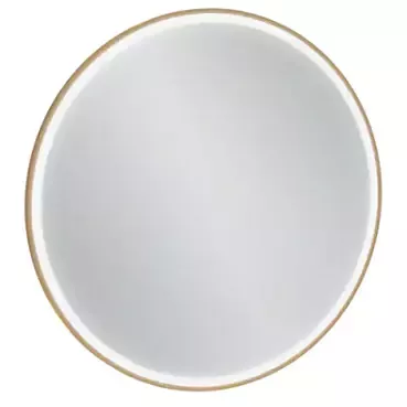 Miroir rond 50cm cadre et LED Dor� - JACOB DELAFON R�f. EB1288-GLD
