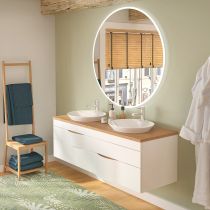 Miroir rond led Narcisse 110cm avec anti-buée - DECOTEC Réf. 1746571