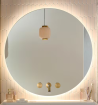 Miroir rond LED percé pour mélangeur - JACOB DELAFON Réf. EB1491-NF