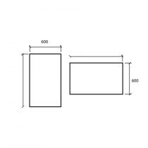 Miroir Sena 140x60cm (horizontal ou vertical) - SALGAR Réf. 84861