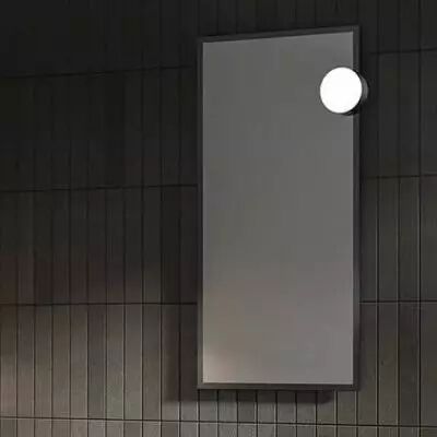 Miroir Woody L40 cadre Noir - DECOTEC R�f. 1821751