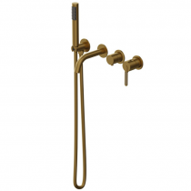 Mitigeur baignoire encastré mural 4 trous Hanaé Cuivré brossé - O\'DESIGN Réf. HAN504CB