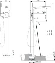 Mitigeur bain-douche - Ideal Standard Réf. A6120AA