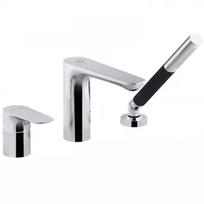 Mitigeur bain-douche 3 trous sur gorge Aleo Chrom� - JACOB DELAFON R�f. E72292-CP