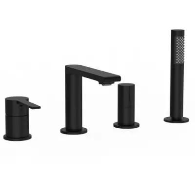 Mitigeur bain-douche 4 trous Figaro Noir mat - O\'DESIGN R�f. FIG304NM