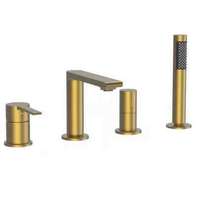 Mitigeur bain-douche 4 trous Figaro Or bross� - O\'DESIGN R�f. FIG304OB