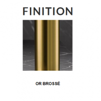 Mitigeur bain-douche encastré sur gorge 4 trous FIGARO Or brossé PVD - O\'DESIGN Réf. FIG304OB
