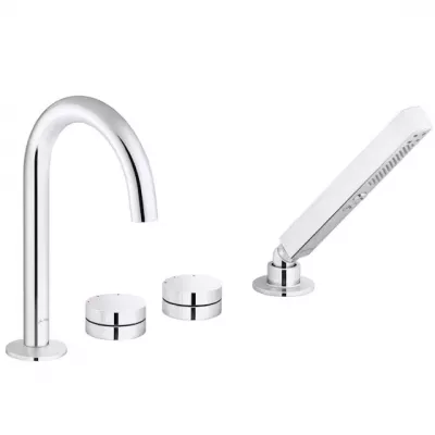 Mitigeur bain-douche sur plage 4 trous Chrome - JACOB DELAFON R�f. E39572-4-CP