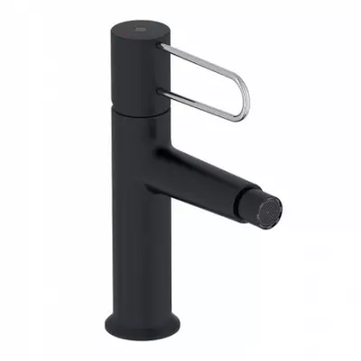 Mitigeur bidet Od�on Rive-gauche Noir mat / levier Chrome - JACOB DELAFON R�f. E21033-CP-BL
