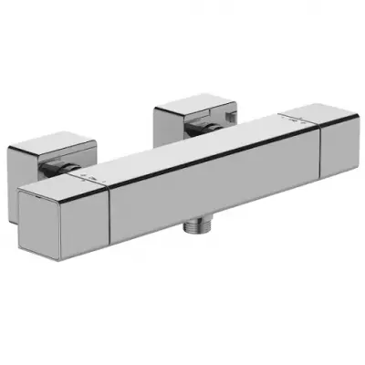 Mitigeur douche mural thermostatique Strayt Chrom� - JACOB DELAFON R�f. E9096-CP