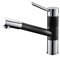 Mitigeur évier Ariane avec douchette Granité Noir - O\'DESIGN Réf. 37750GN