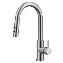 Mitigeur évier Gala avec douchette Inox - OZE Réf. GALA1750IN