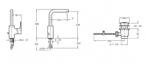 Mitigeur lavabo Aleo C3 Chromé - Jacob Delafon Réf. E98331-CP