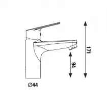 Mitigeur lavabo Dotto Chromé - OZE Réf. DOTTO11