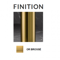 Mitigeur lavabo encastré FIGARO Or brossé PVD (bonde en option) - O\'DESIGN Réf. FIG101OB