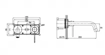 Mitigeur lavabo encastré Gala Gun - OZE Réf. GALA101G