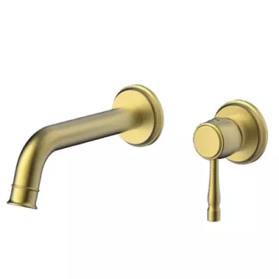 Mitigeur lavabo encastr� mural Icare Or bross� - O\'DESIGN R�f. ICA101OB