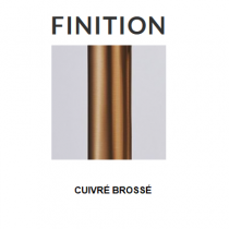 Mitigeur lavabo FIGARO Cuivre brossé PVD avec vidage clic-clac - O\'DESIGN Réf. FIG11CB