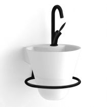 Mitigeur lavabo Flamme Noir mat (sans vidage) - DECOTEC Réf. 143000100148