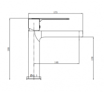 Mitigeur lavabo Hanaé Chromé - O\'DESIGN Réf. HAN11C