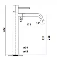 Mitigeur lavabo haut Gala Chromé - OZE Réf. GALA11HC