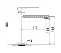 Mitigeur lavabo Iris Gun - OZE Réf. IRIS11G