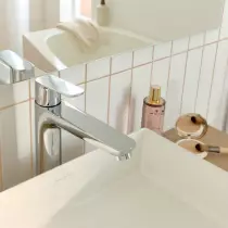 Mitigeur lavabo July+ L sans vidage Chromé - JACOB DELAFON Réf. E35666-4ND-CP