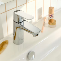 Mitigeur lavabo July+ S Ch démarrage eau froide Chromé - JACOB DELAFON Réf. E35663-4ND-CP