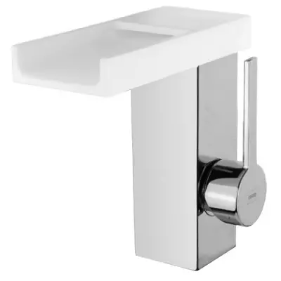 Mitigeur lavabo Kala balnea avec vidage clic clac Chrom� / Blanc - GRB R�f. 60519600