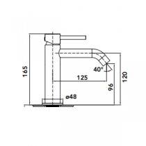 Mitigeur lavabo mini Gala Gun - OZE Réf. GALA10G