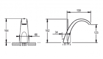 Mitigeur lavabo Nouvelle Vague Chromé - DECOTEC Réf. 143000100004