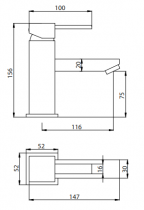 Mitigeur lavabo Palerme Chromé - OZE Réf. P11