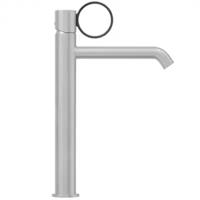 Mitigeur lavabo r�hauss� Vivienne Signature Chrom� / poign�e Noir mat  - Jacob Delafon R�f. E38683-LB2-G