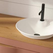 Mitigeur lavabo TIKI Noir mat (sans vidage) - DECOTEC Réf. 143000100150