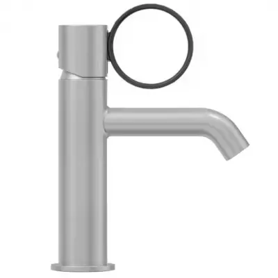 Mitigeur lavabo Vivienne Signature Chrom� bross� / poign�e Noir mat  - Jacob Delafon R�f. E38682-LB2-G