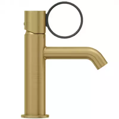 Mitigeur lavabo Vivienne Signature Laiton / poign�e Noir mat - Jacob Delafon R�f. E38682-LB2-2MB