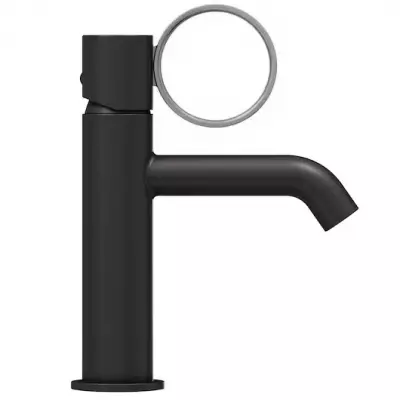 Mitigeur lavabo Vivienne Signature Noir mat / poign�e Chrom� bross� - Jacob Delafon R�f. E38682-LB1-BL