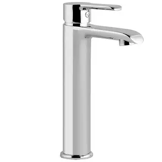 Mitigeur r�hauss� chrom� brillant, blanc mat & noir mat - DECOTEC
