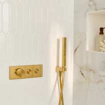 Mitigeur thermostatique à encastrer Grands Boulevards Laiton brossé - JACOB DELAFON Réf. E26346-9-2MB