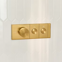 Mitigeur thermostatique à encastrer Grands Boulevards Laiton brossé - JACOB DELAFON Réf. E26346-9-2MB