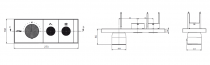 Mitigeur thermostatique à encastrer Grands Boulevards Laiton brossé - JACOB DELAFON Réf. E26346-9-2MB