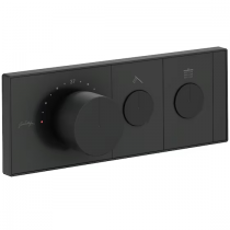 Mitigeur thermostatique à encastrer Grands Boulevards Noir mat - Jacob Delafon Réf. E26346-9-BL