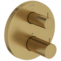 Mitigeur thermostatique à encastrer Métro Laiton brossé - JACOB DELAFON Réf. E78024-4A-2MB
