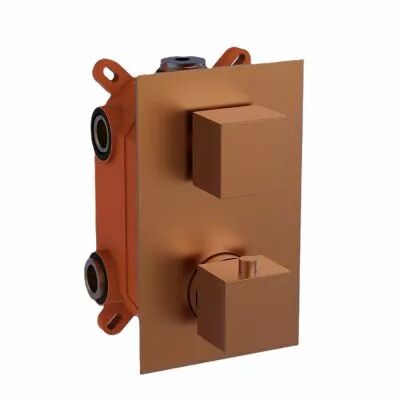 Mitigeur thermostatique encastr� DRAKAR 2 voies Cuivr� bross� PVD - O\'DESIGN R�f. DRAKAR-2C-CB