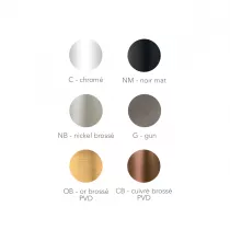 Mitigeur thermostatique encastré Drakar 2 voies Nickel brossé - O\'DESIGN Réf. DRAKAR-2C-NB