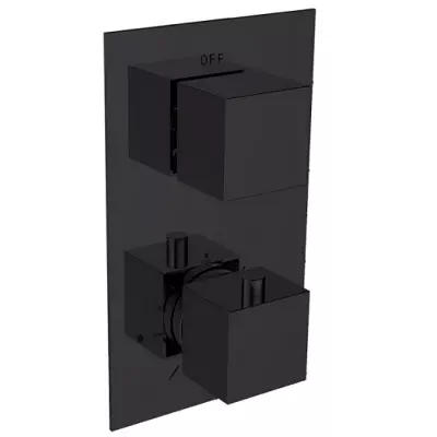 Mitigeur thermostatique encastr� Drakar 2 voies Noir - O\'DESIGN R�f. DRAKAR-2C-N